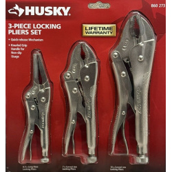 1 Kit de 3 Alicates de Presion Alicates de Precion Marca Husky